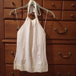 Cream Halter Top